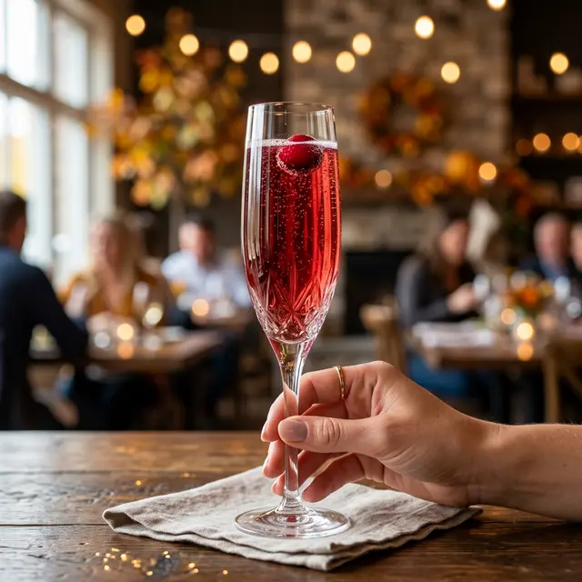 Pear and Cranberry Bellini